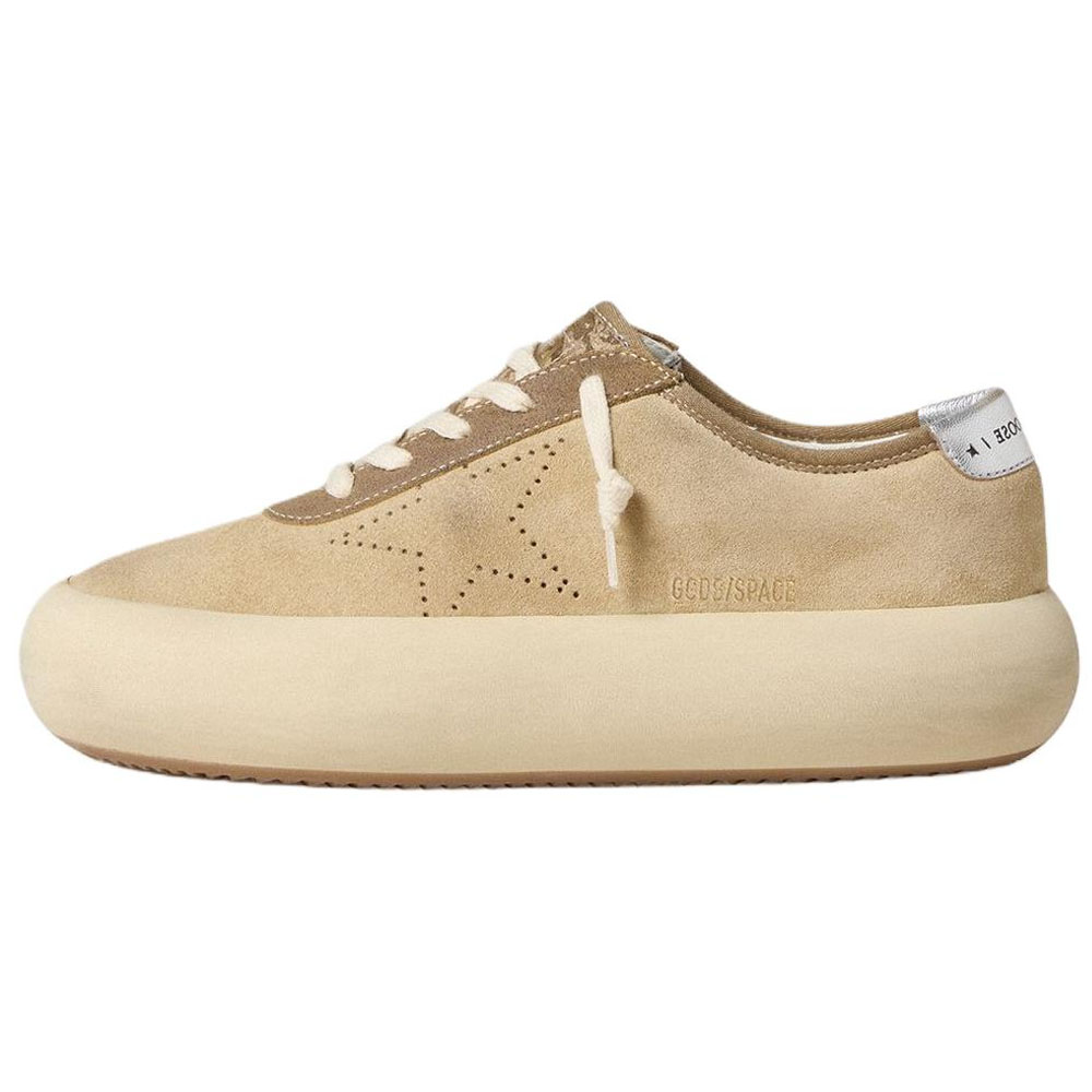 Женские кроссовки Golden Goose Space-Star (светло-коричневые)