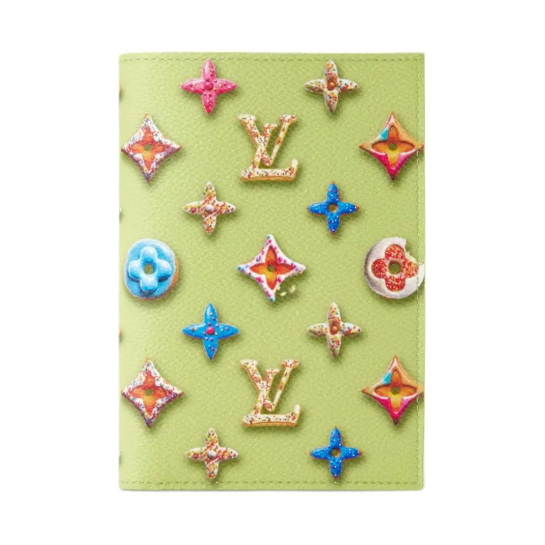 LOUIS VUITTON Coated Canvas, Artificial Leather Passport Holder Men's Pistachios Green