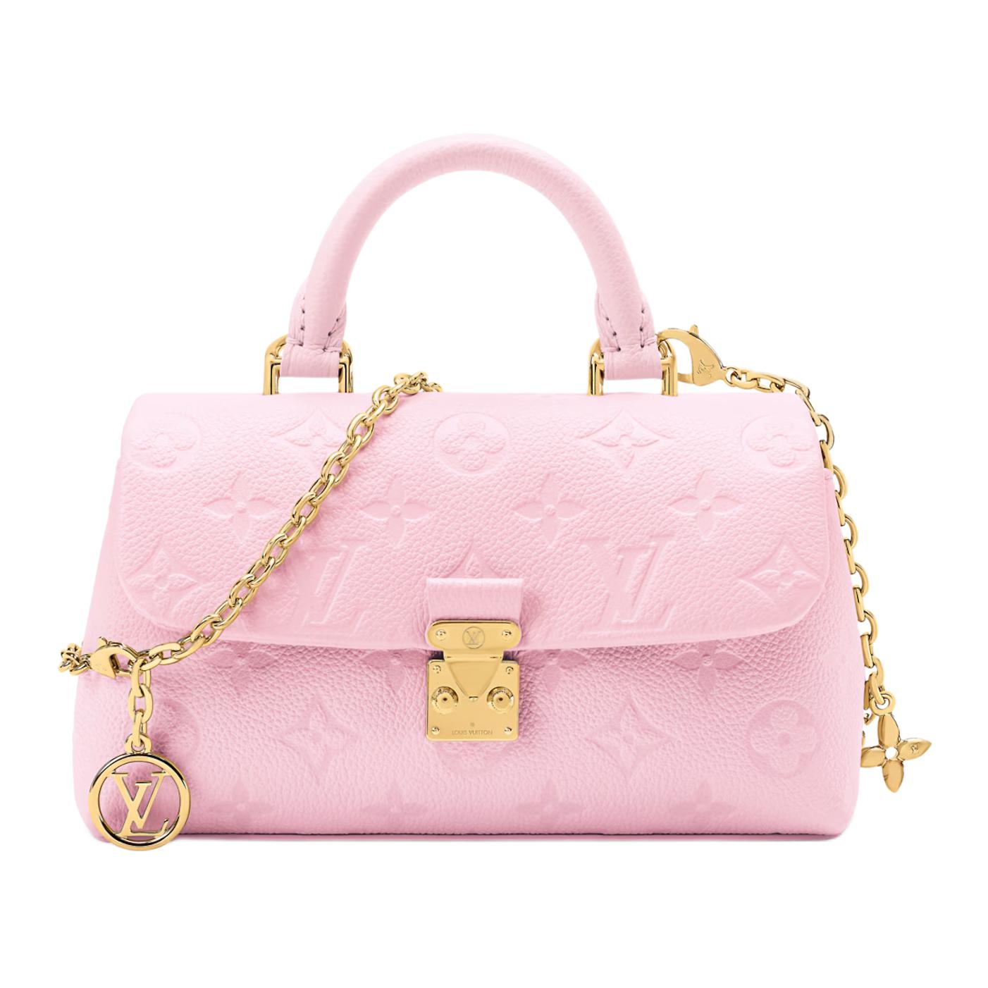 Женская сумка Louis Vuitton Nano Madeleine (розовая)