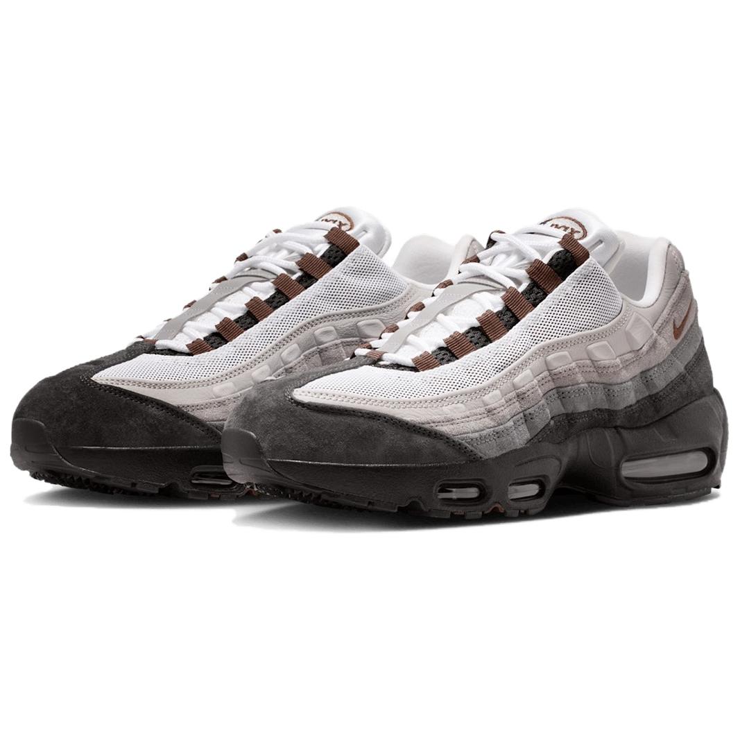Nike Air Max 95 Comfortable And Lightweight Low top Running Shoes Unisex Black Gray