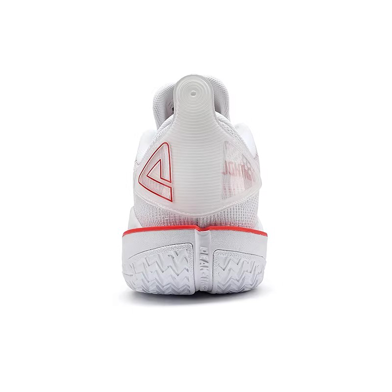 PEAK Lightning 11 Comfortable Slip Resistant Low top Basketball Shoes Men’s White Red