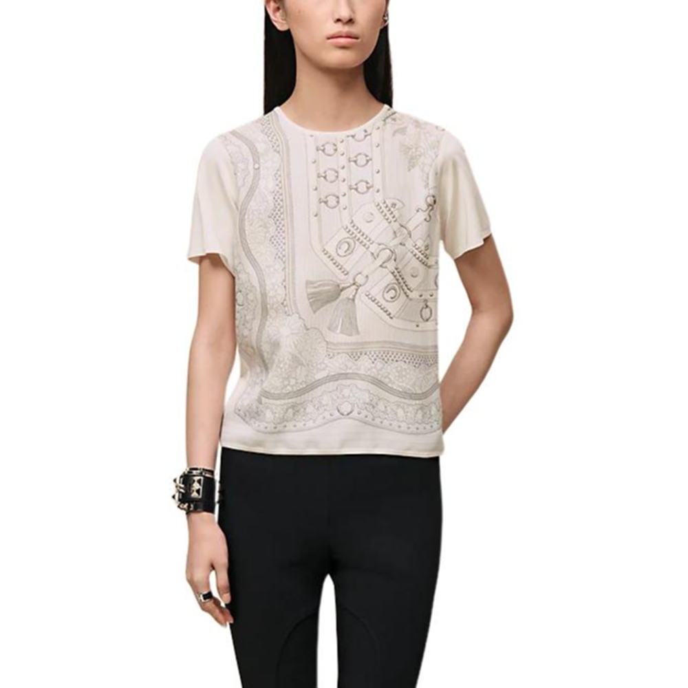 Женская футболка Hermes HERMES SS26T (мультиколор)