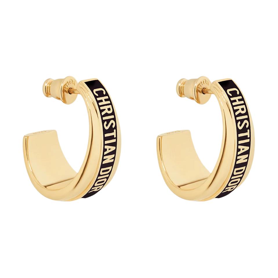 Женские серьги Dior (черные)