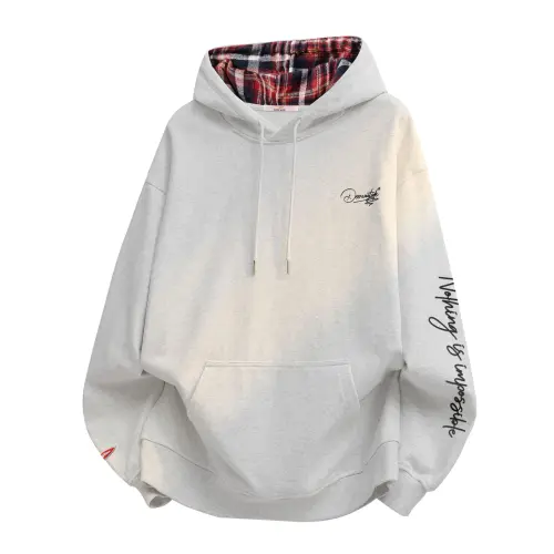 DEERWAY Design fleece comfortable atmospheric keep warm hoody for men and women, American style, with embroidery, hand painting, loose fit, high-quality style