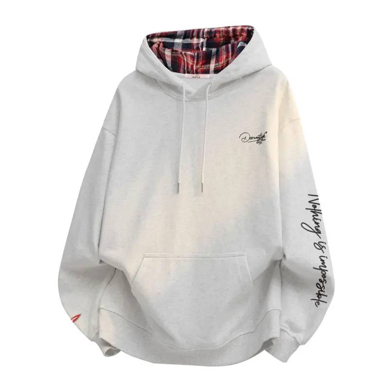 DEERWAY Design fleece comfortable atmospheric keep warm hoody for men and women, American style, with embroidery, hand painting, loose fit, high-quality style