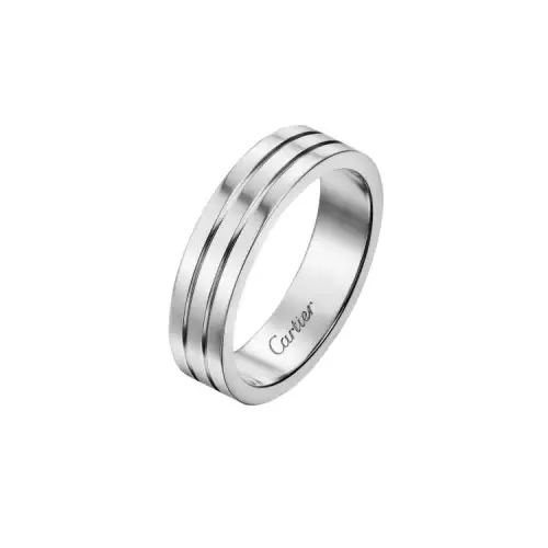 CARTIER Vendome Louis Cartier 18K Gold Rings Unisex White Gold