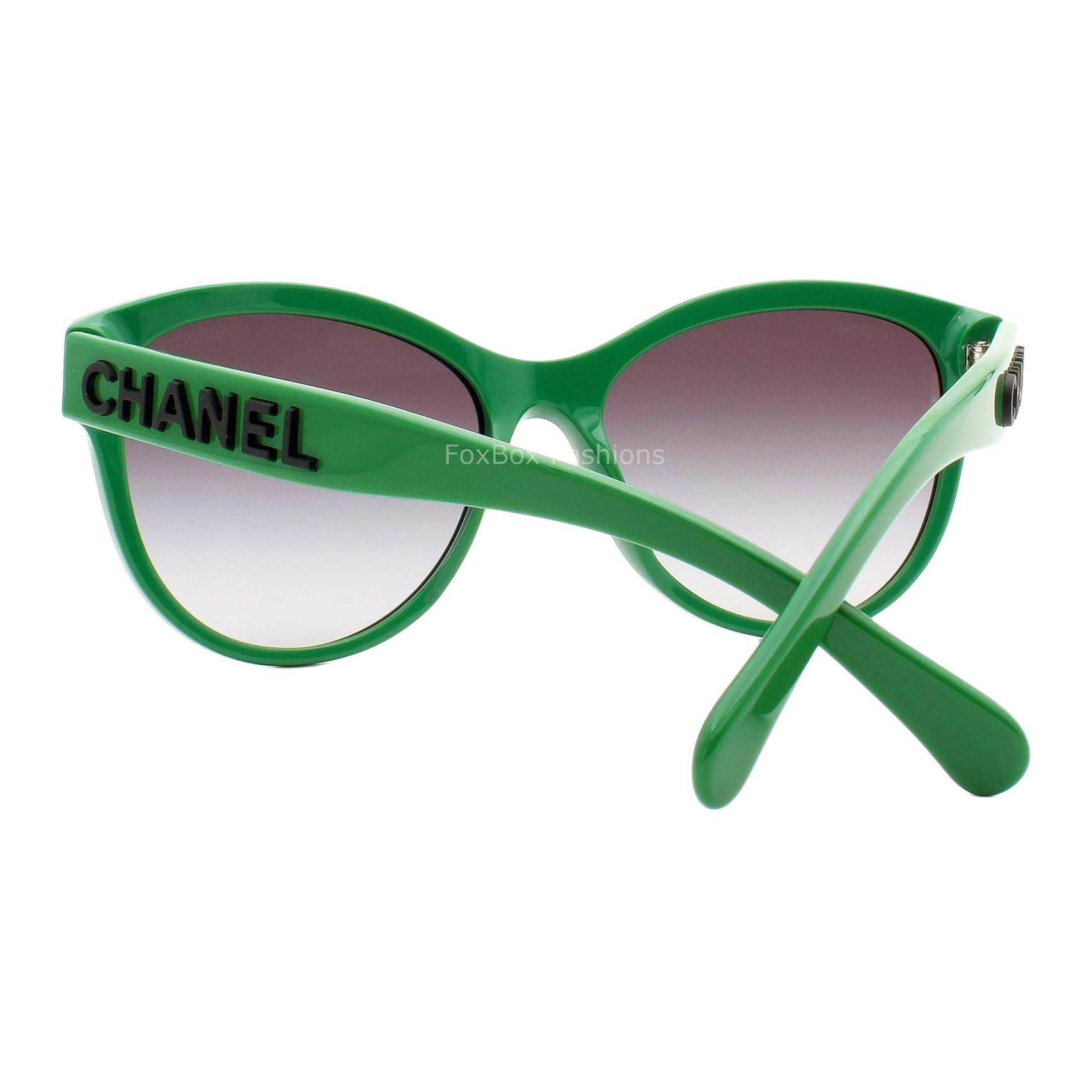 Женские очки Chanel (зеленый) — фото 4