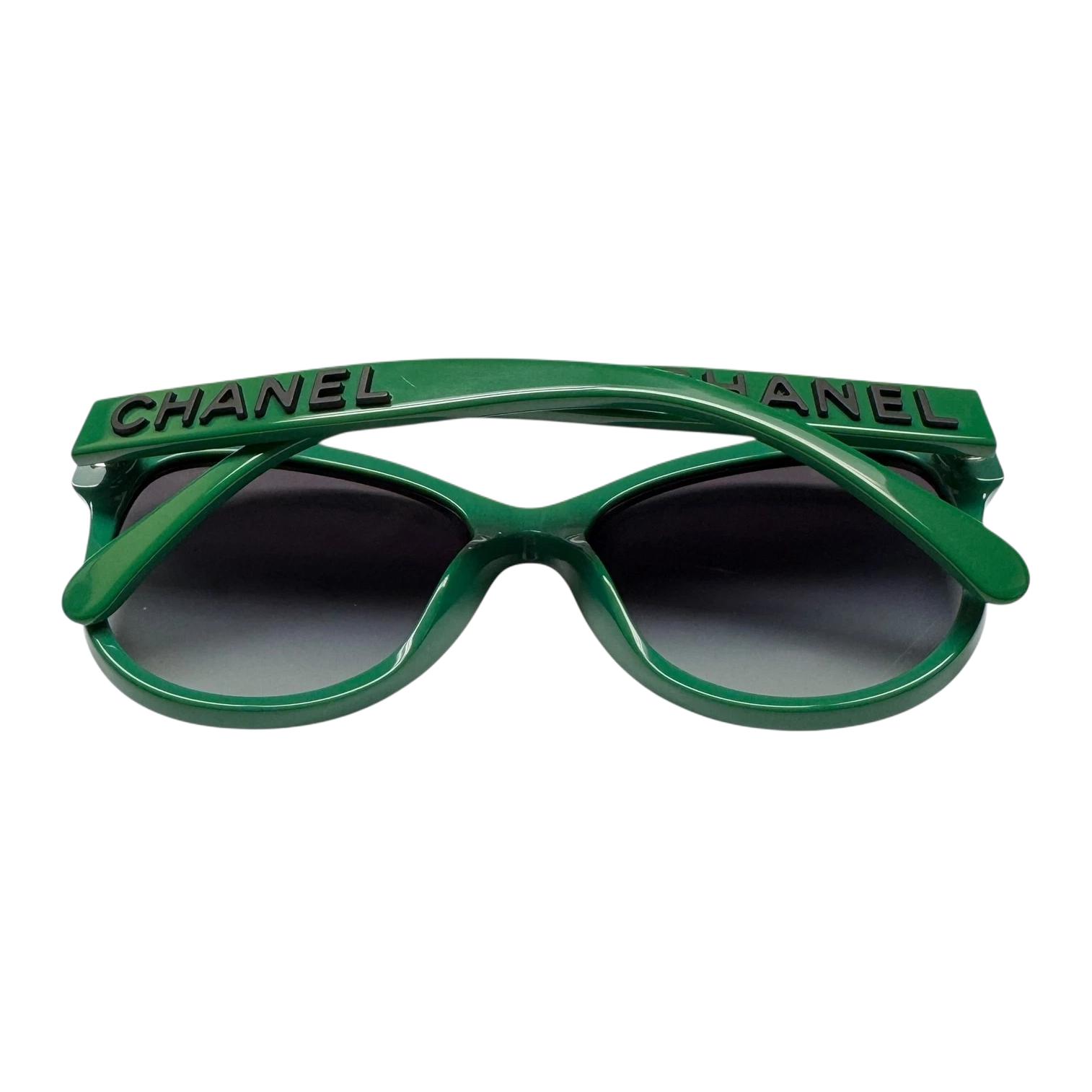 Женские очки Chanel (зеленый) — фото 3