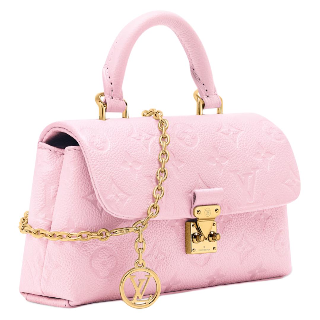 Женская сумка Louis Vuitton Nano Madeleine (розовая) — фото 2