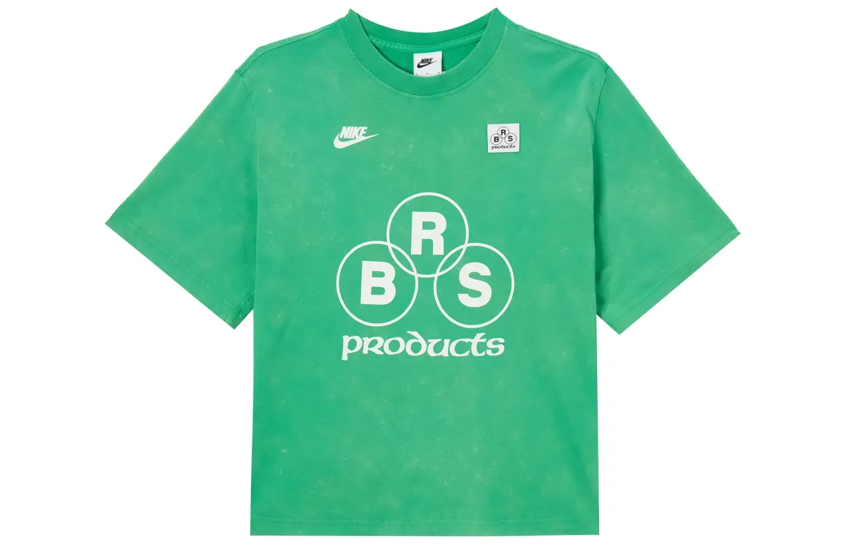 Nike Sportswear Drop Shoulder Sleeve T Shirt Women's Stadium Green