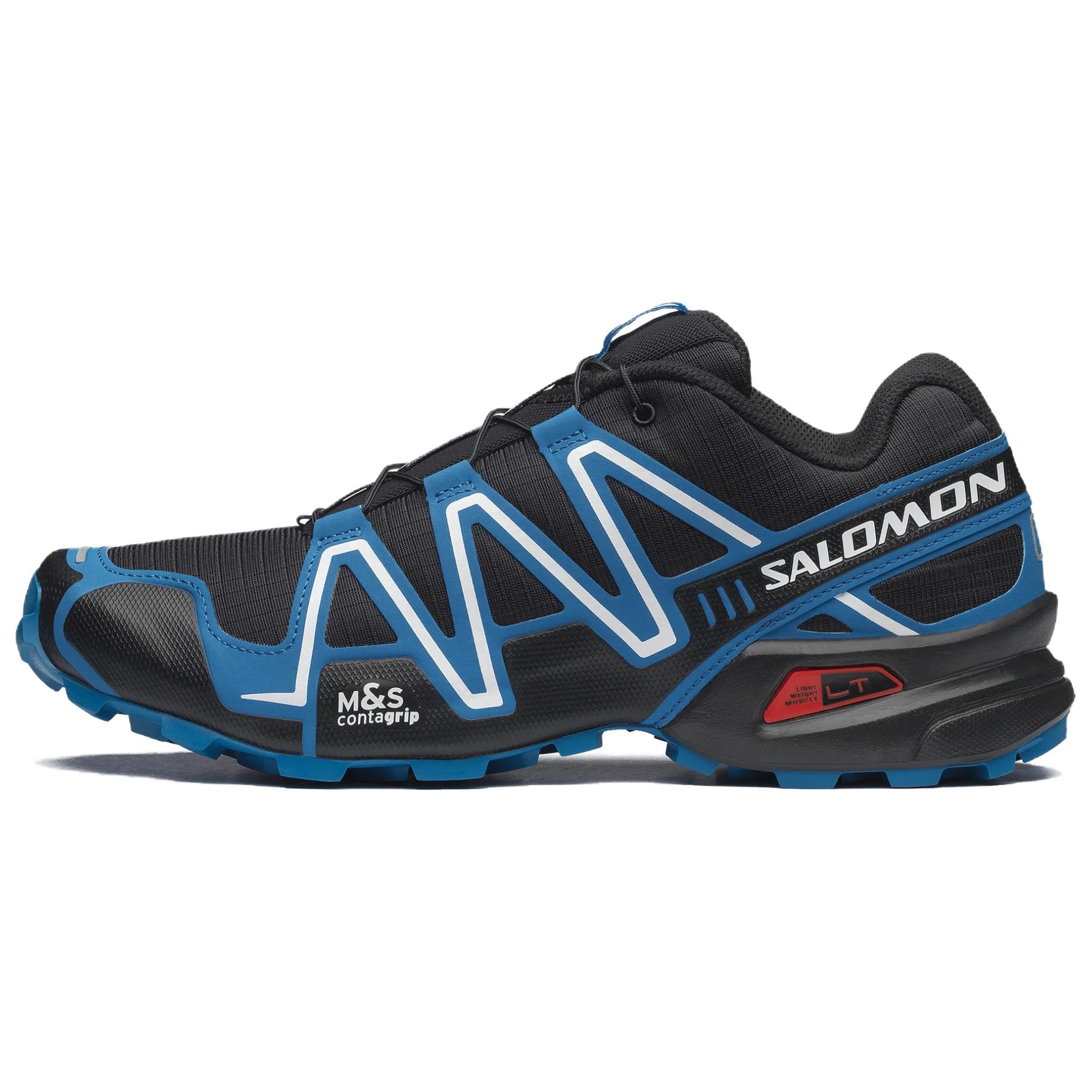 Мужские кроссовки Salomon Speedcross 3 (сине-черные)