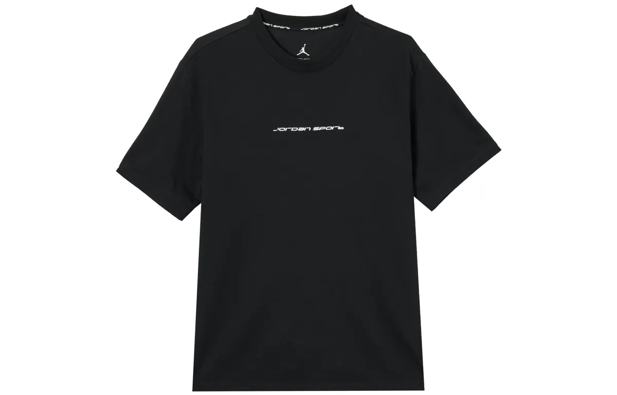 Jordan Sport T-Shirts Men's Black Crew Neck Moderate