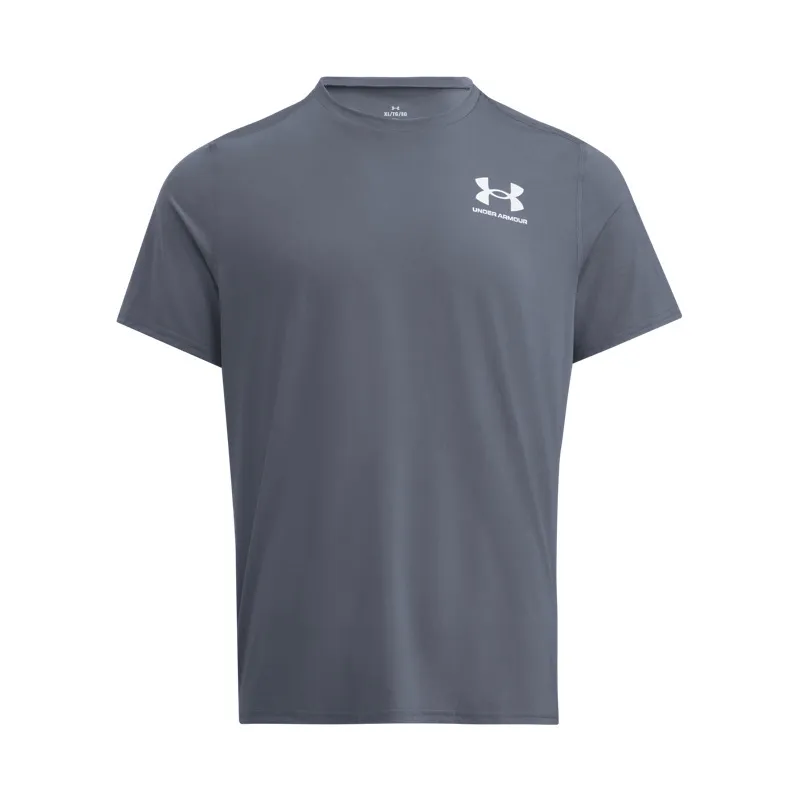 Under Armour HeatGear Short Sleeved T Shirts Men's Castle Rock Gray