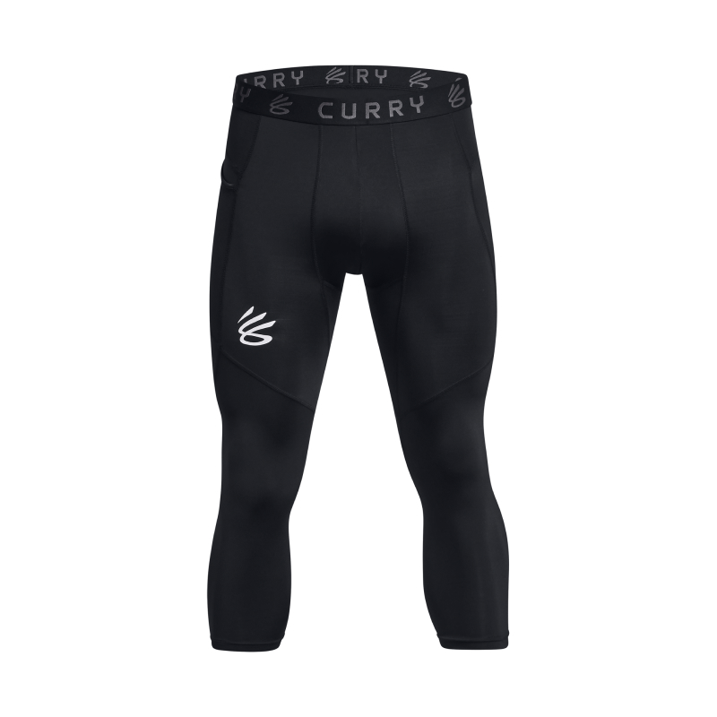 Under Armour Basketball elastic trousers for training, black shorts, for running, absorbs sweat and smell, tight