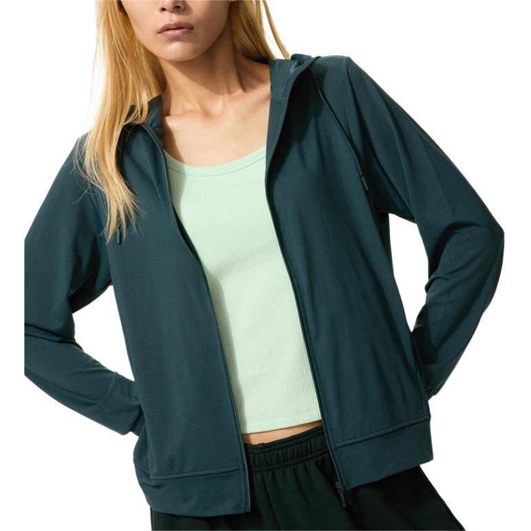 Женская куртка-ветровка UNIQLO SS26 AlRism UPF100+ (голубая)