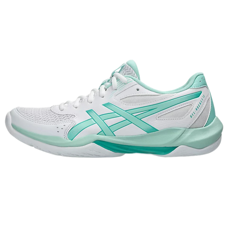 Женские кроссовки ASICS ASICS GEL-ROCKET 12 (бело-бирюзовые)