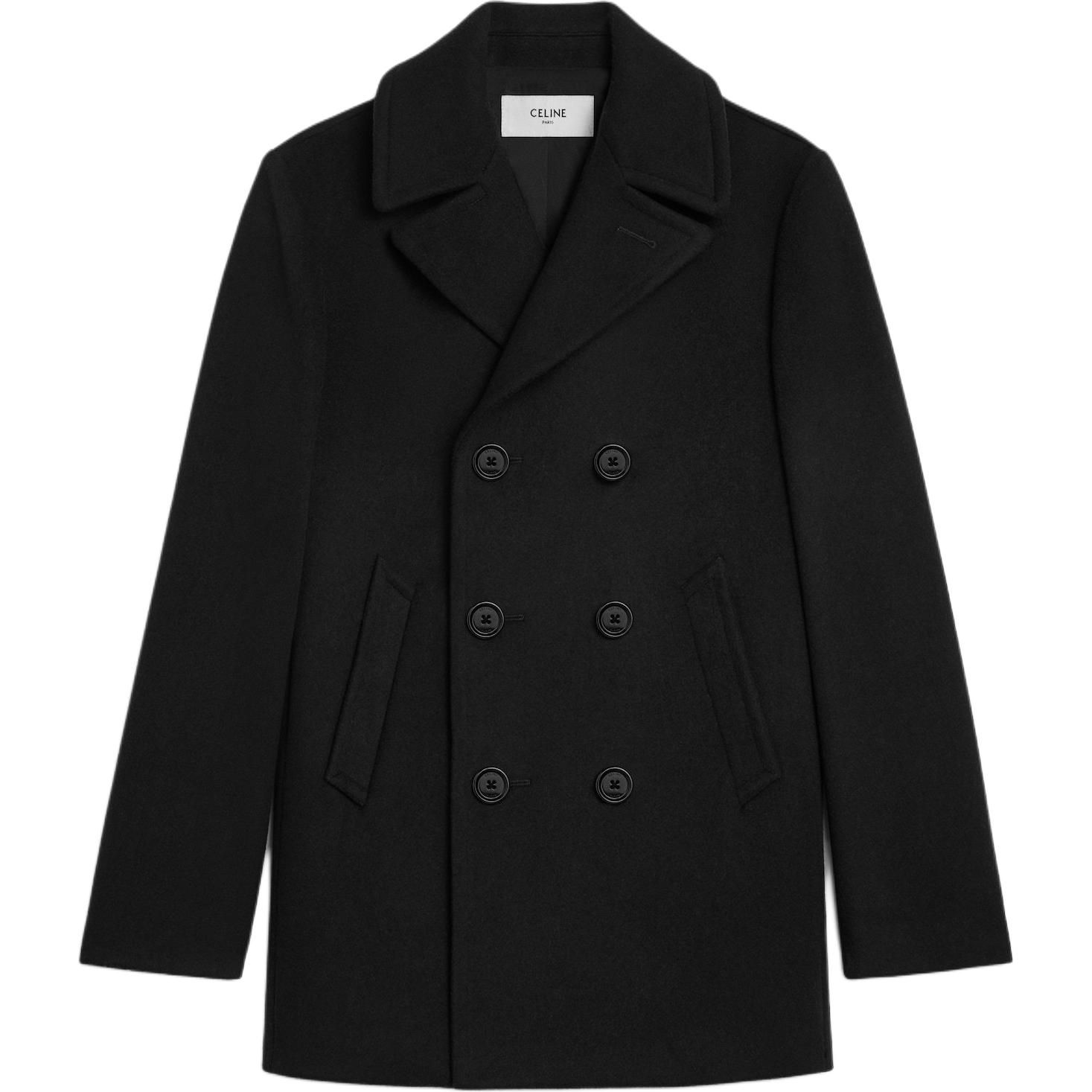 CELINE Collared Button Up Coat