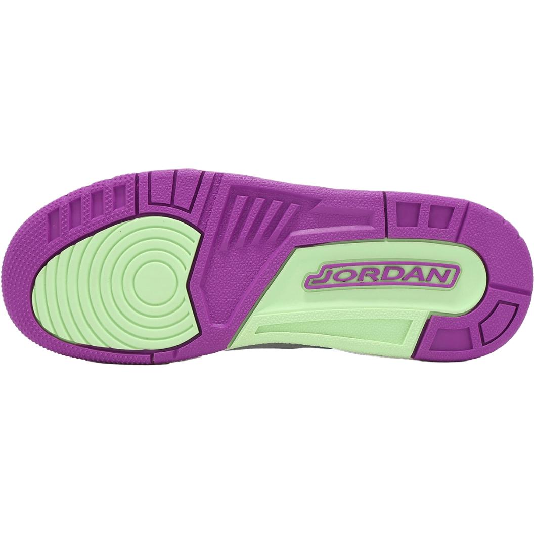 Кроссовки Jordan Air Jordan 3 Retro Joker (бело-фиолетовые) — фото 4