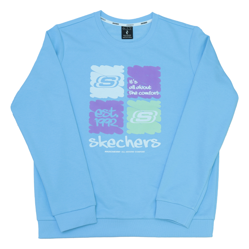 Женское худи Skechers Air Blue (голубое)