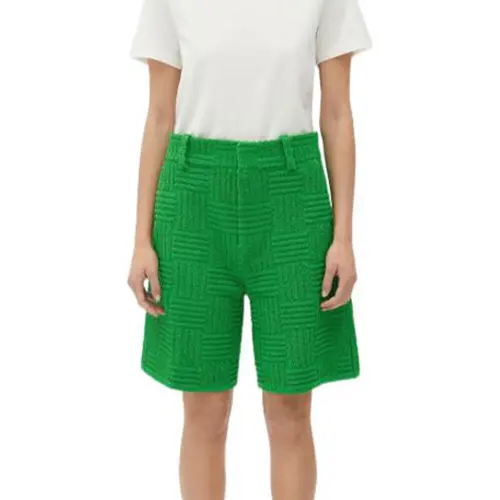 Bottega Veneta Casual Shorts Women's Green Moderate