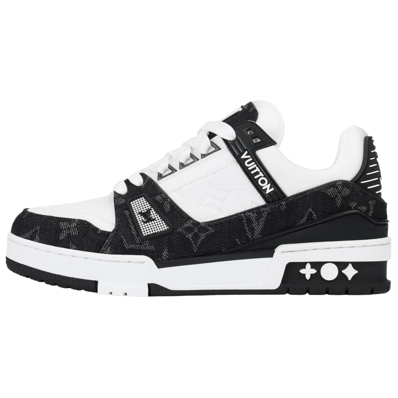Кеды Louis Vuitton Trainer (бело-черные)