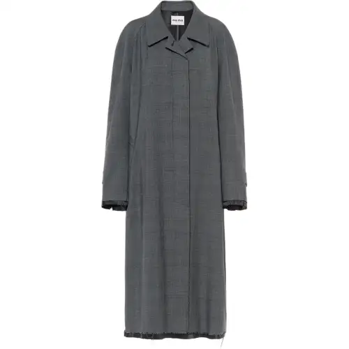 【Previous Season】Prince of Wales check wool coat