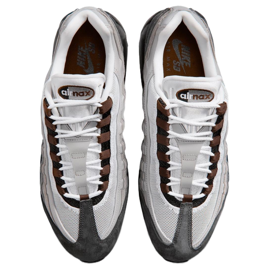 Nike Air Max 95 Comfortable And Lightweight Low top Running Shoes Unisex Black Gray