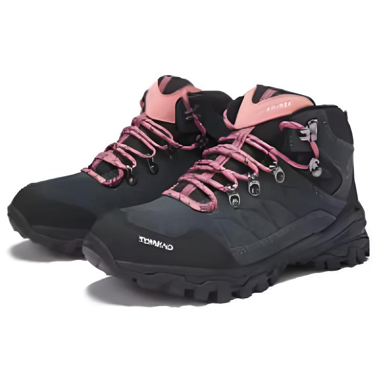 TOREAD Slip Resistant, Abrasion Resistant, Breathable Low top Mountaineering Shoes Women’s Black Red