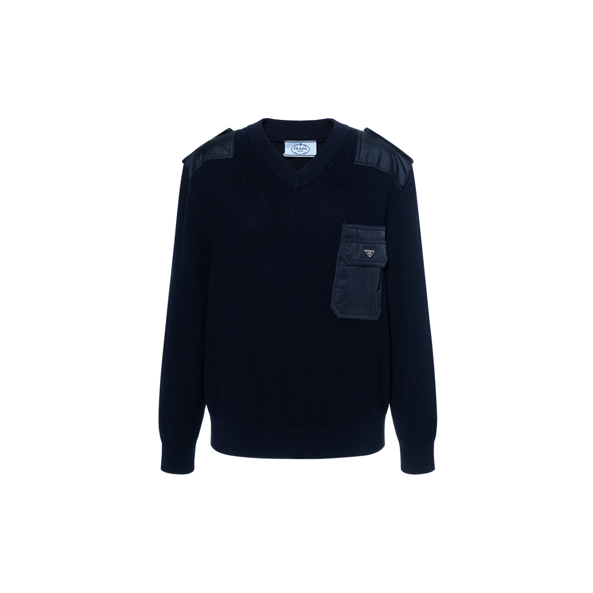 Женский свитер Prada из шерсти (черный)