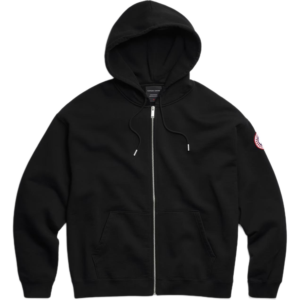 Мужское худи Canada Goose На молнии (черное)