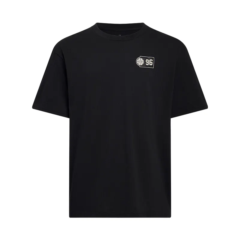 Under Armour Heavyweight Hoops Courtside Short Sleeve Short Sleeved T Shirts Men's Black