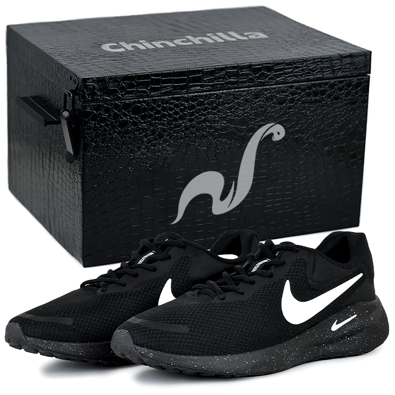 Nike REVOLUTION 7 Cushioning Lightweight Low top Running Shoes Unisex Black