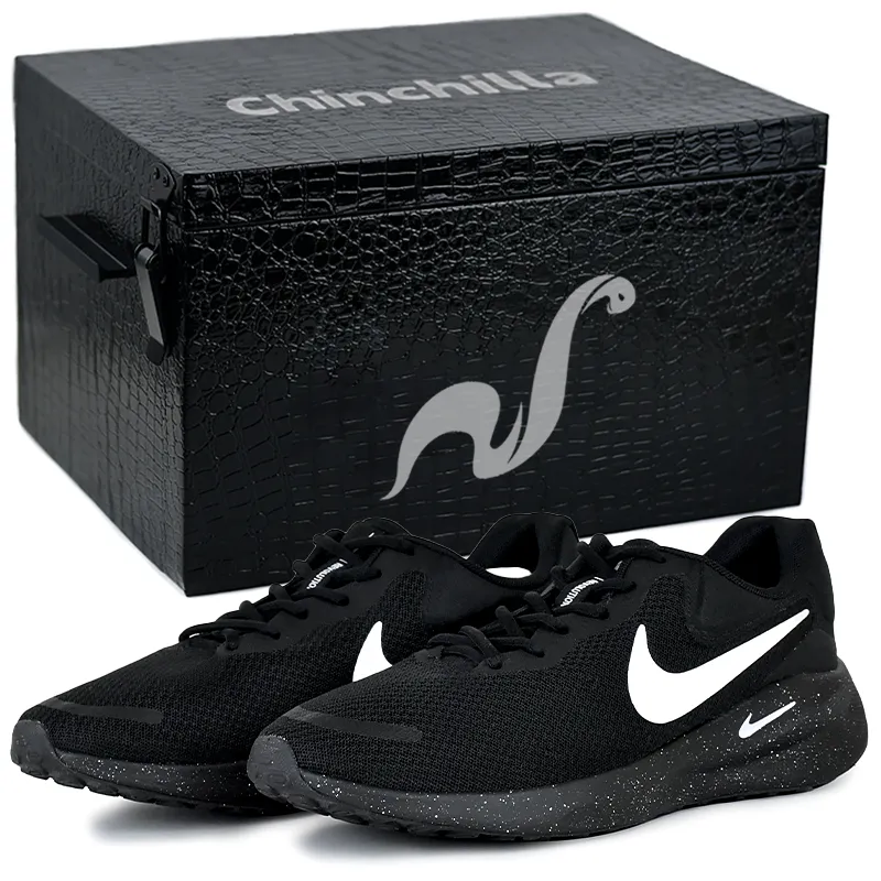 Nike REVOLUTION 7 Cushioning Lightweight Low top Running Shoes Unisex Black