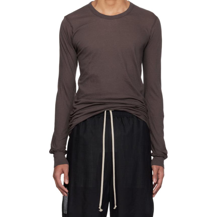 Мужская футболка RICK OWENS/RO SS26 (бордовая)