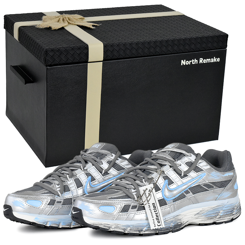 Nike P 6000 Abrasion Resistant Low top Running Shoes Women's Silver