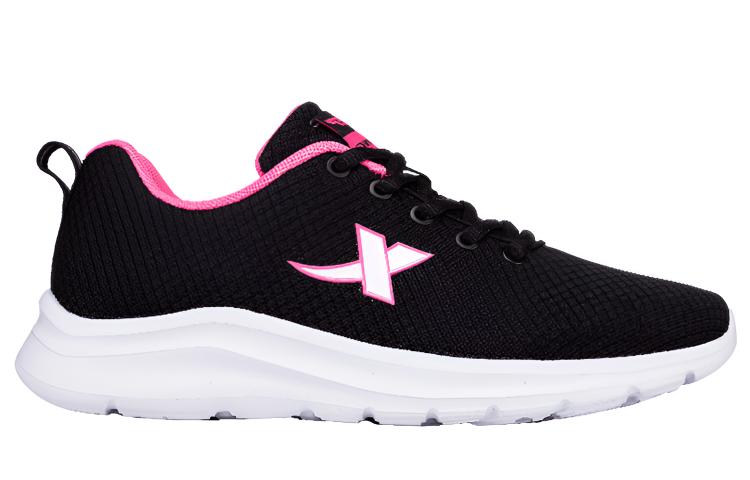 XTEP Slip Resistant, Abrasion Resistant, Breathable, Lightweight Low top Running Shoes Women’s Black Red