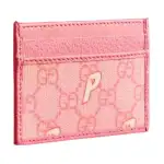 GUCCI PALACE Collaboration Canvas With Leather Card Holder Card Holder Women's Pink