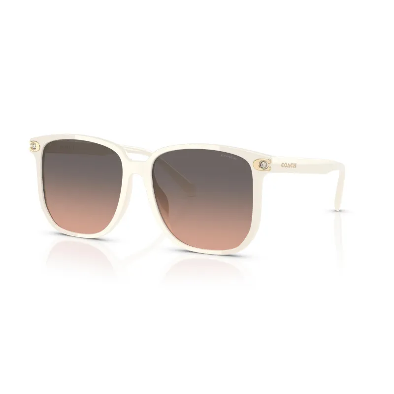COACH Injection Molding Square Sunglasses Women's White