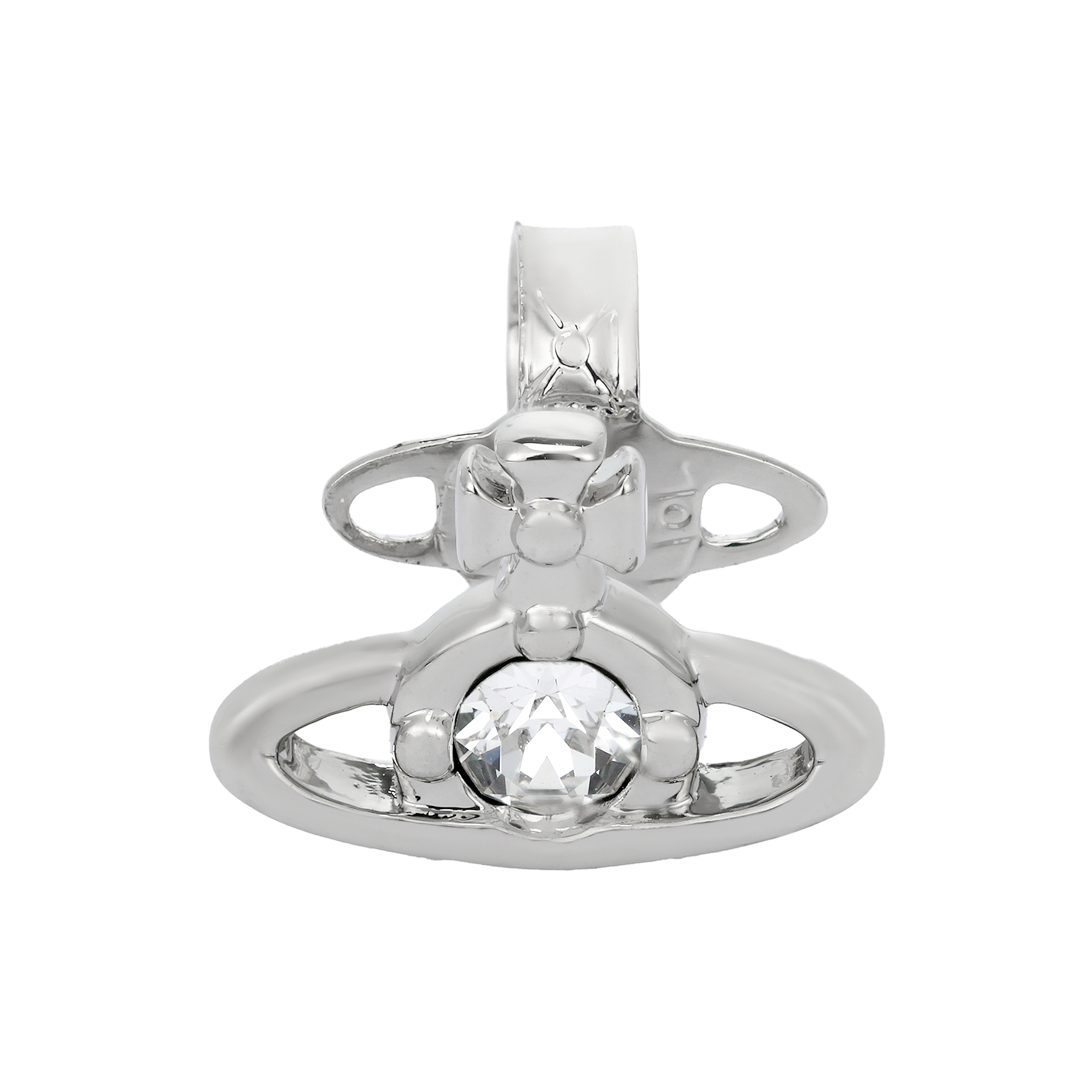 Серьги Vivienne Westwood Nano Solitaire (серебристые)