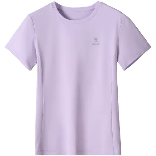 CAMEL Sports breathable quick dry T-shirt for leisure with a round collar, for running, with short sleeve
