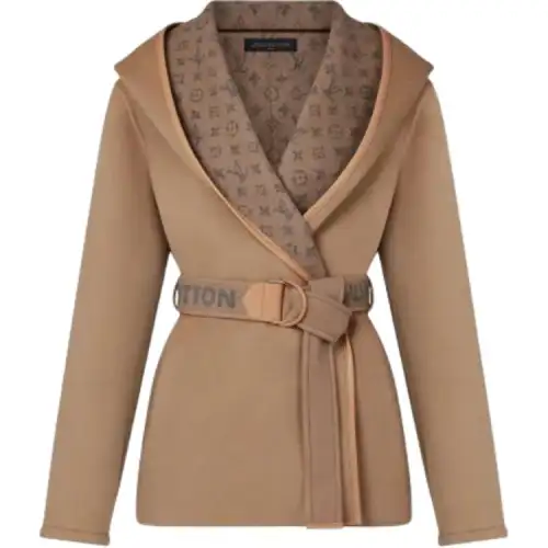 LOUIS VUITTON Coat Women's Pink Brown