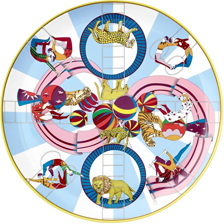 Тарелка Hermes Circus (синяя)