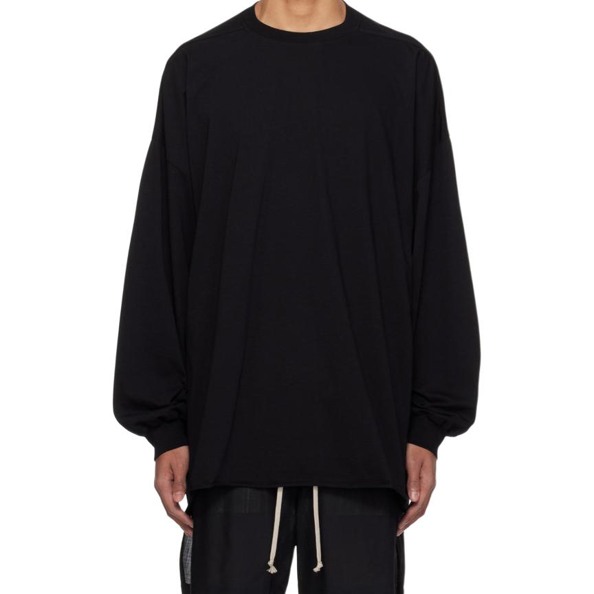 Мужское худи RICK OWENS Ribbed Crewneck (черное)