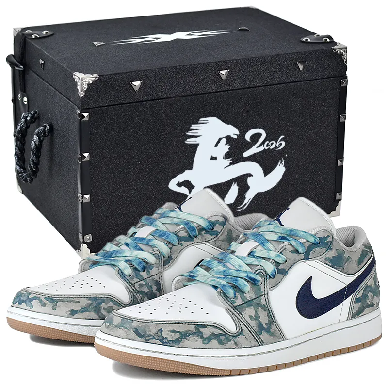 Jordan Air Jordan 1 Low top Vintage Basketball Shoes Unisex White Gray