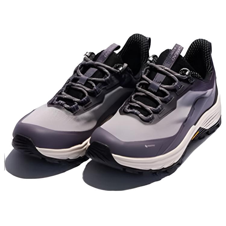 TOREAD Slip Resistant Abrasion Resistant Low top Hiking Shoes Women’s Warm Gray Purple