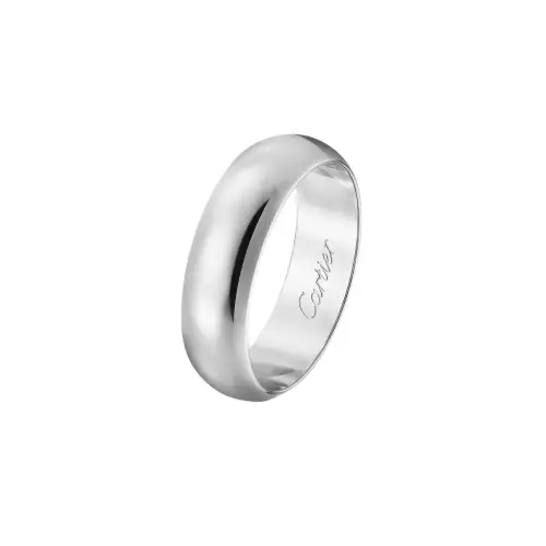 Cartier, universal creative design platinum ring for men and women, simple and elegant design, for beloved