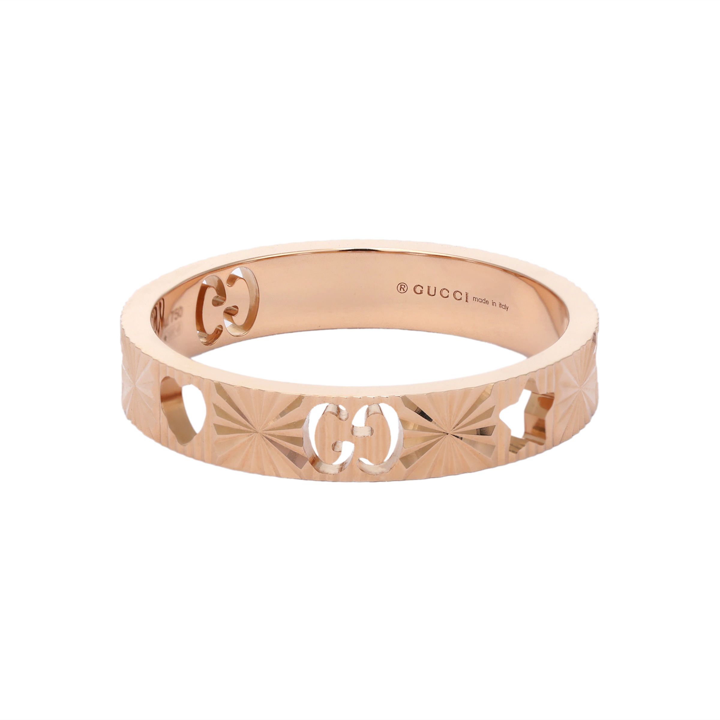 Кольцо Gucci ICON (розовое золото)