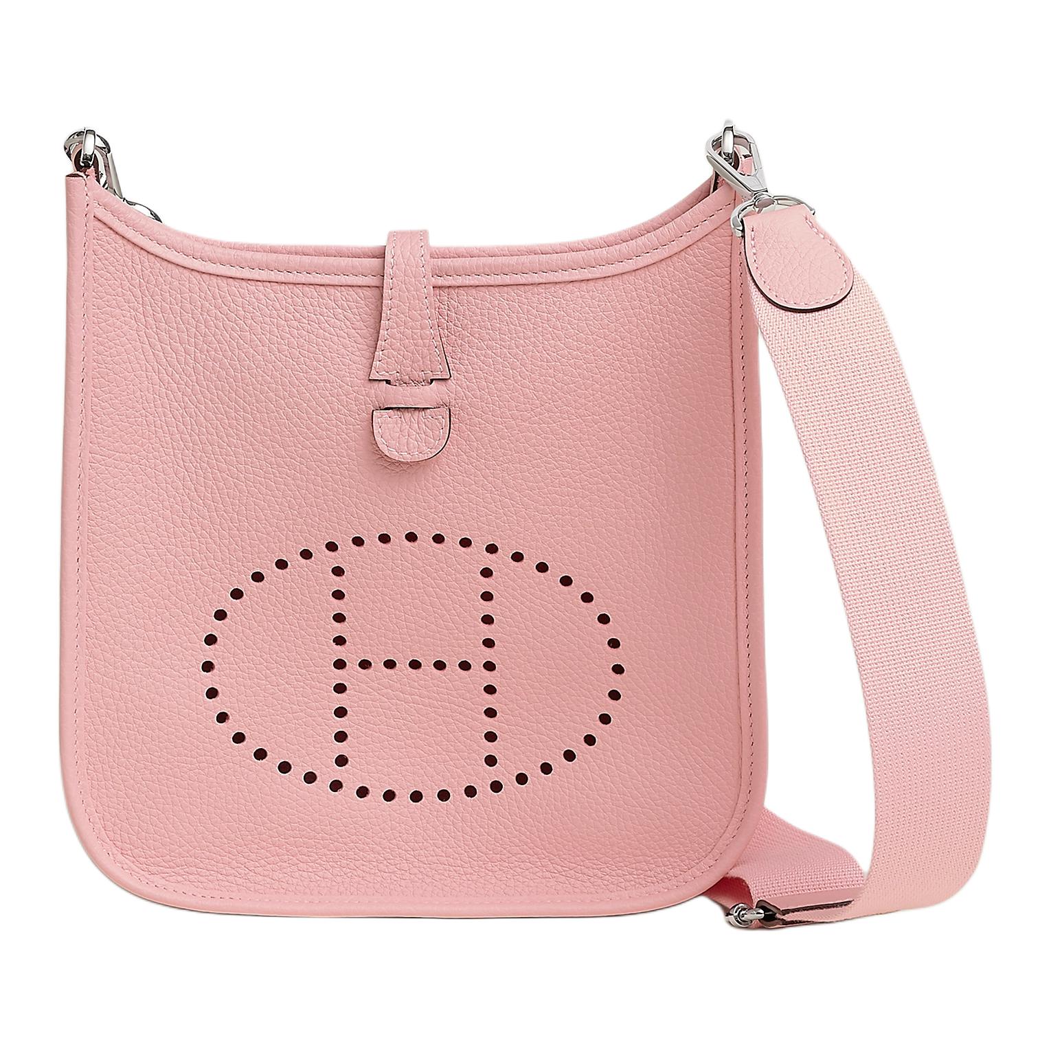Женская сумка Hermes Evelyne 23 Poche III (розовая)