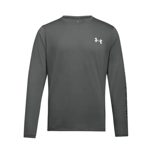 Under Armour SS25 EF Perf Graphic Long Sleeved T Shirt Men's Castle Rock Gray
