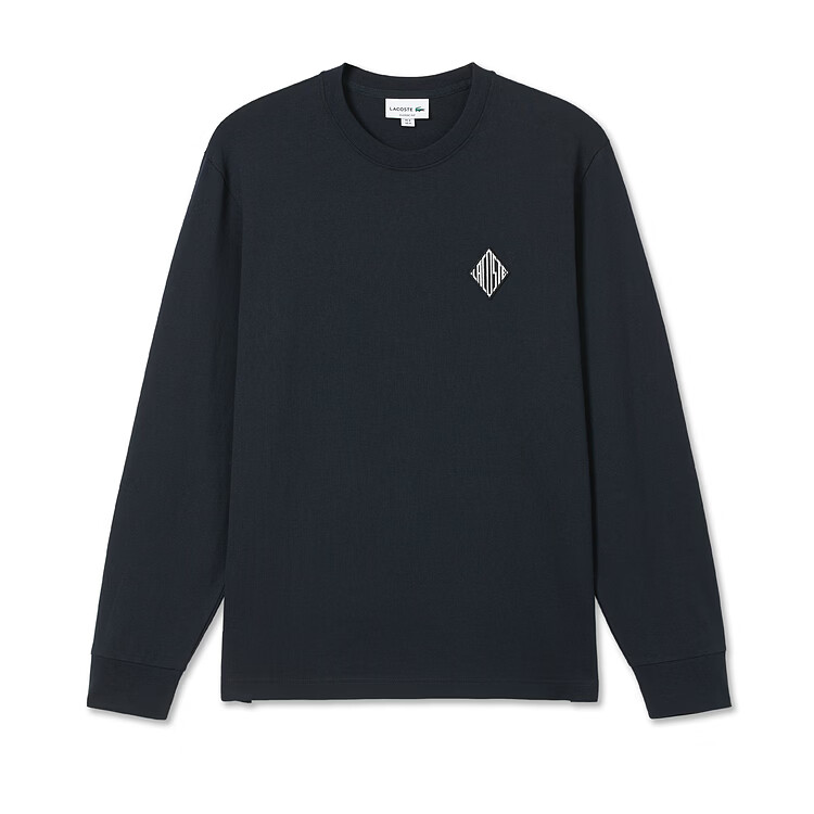 Мужская футболка LACOSTE с длинным рукавом (черная)